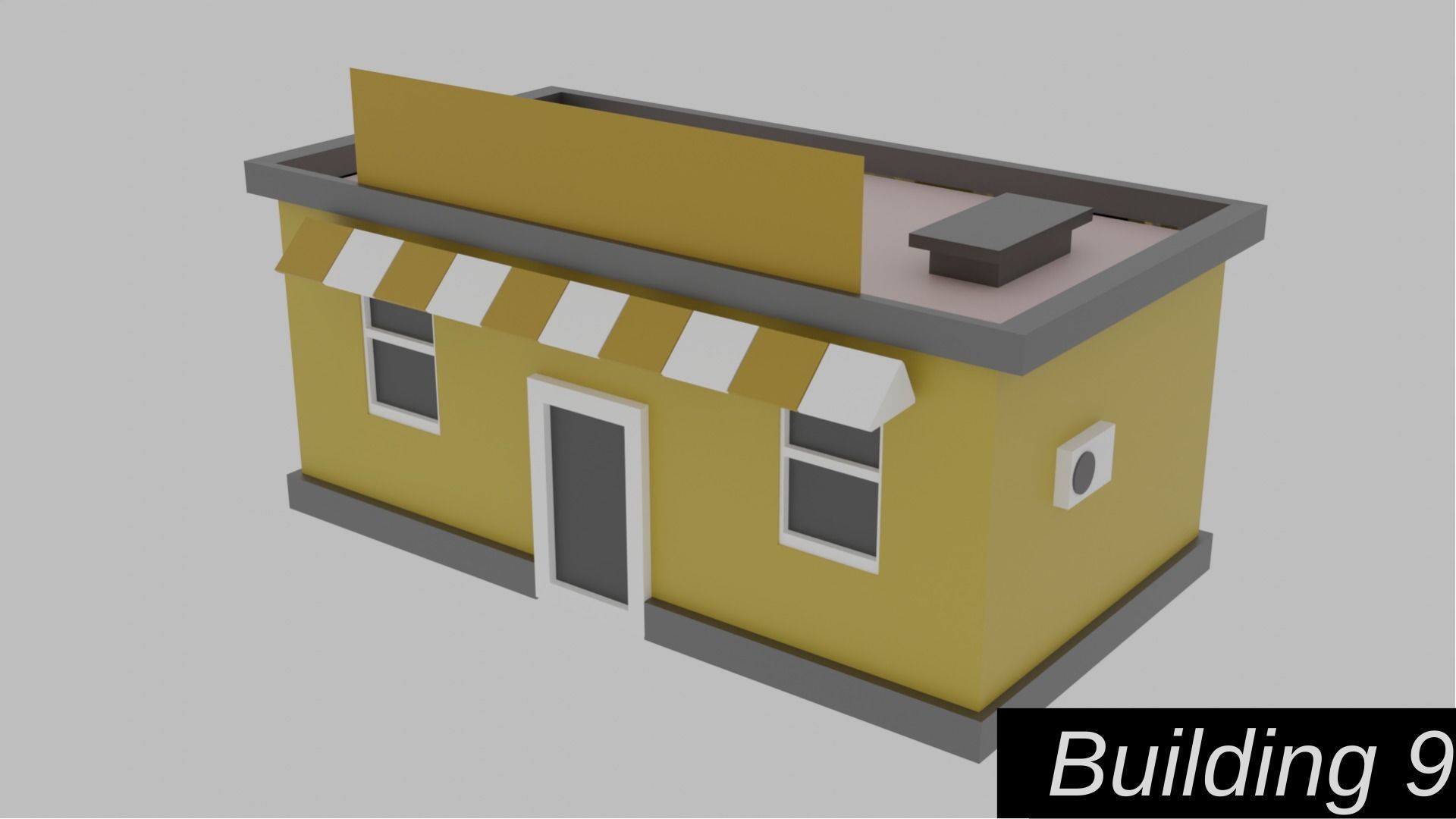 Low Poly  City Pack City Asset Game Ready City Pack 3D Model Low-poly 3D model_21