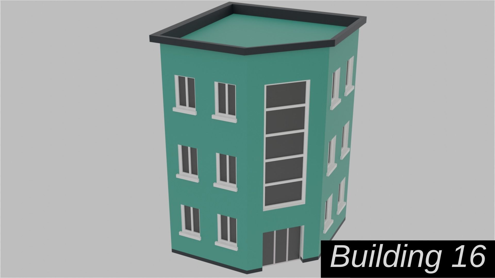 Low Poly  City Pack City Asset Game Ready City Pack 3D Model Low-poly 3D model_28