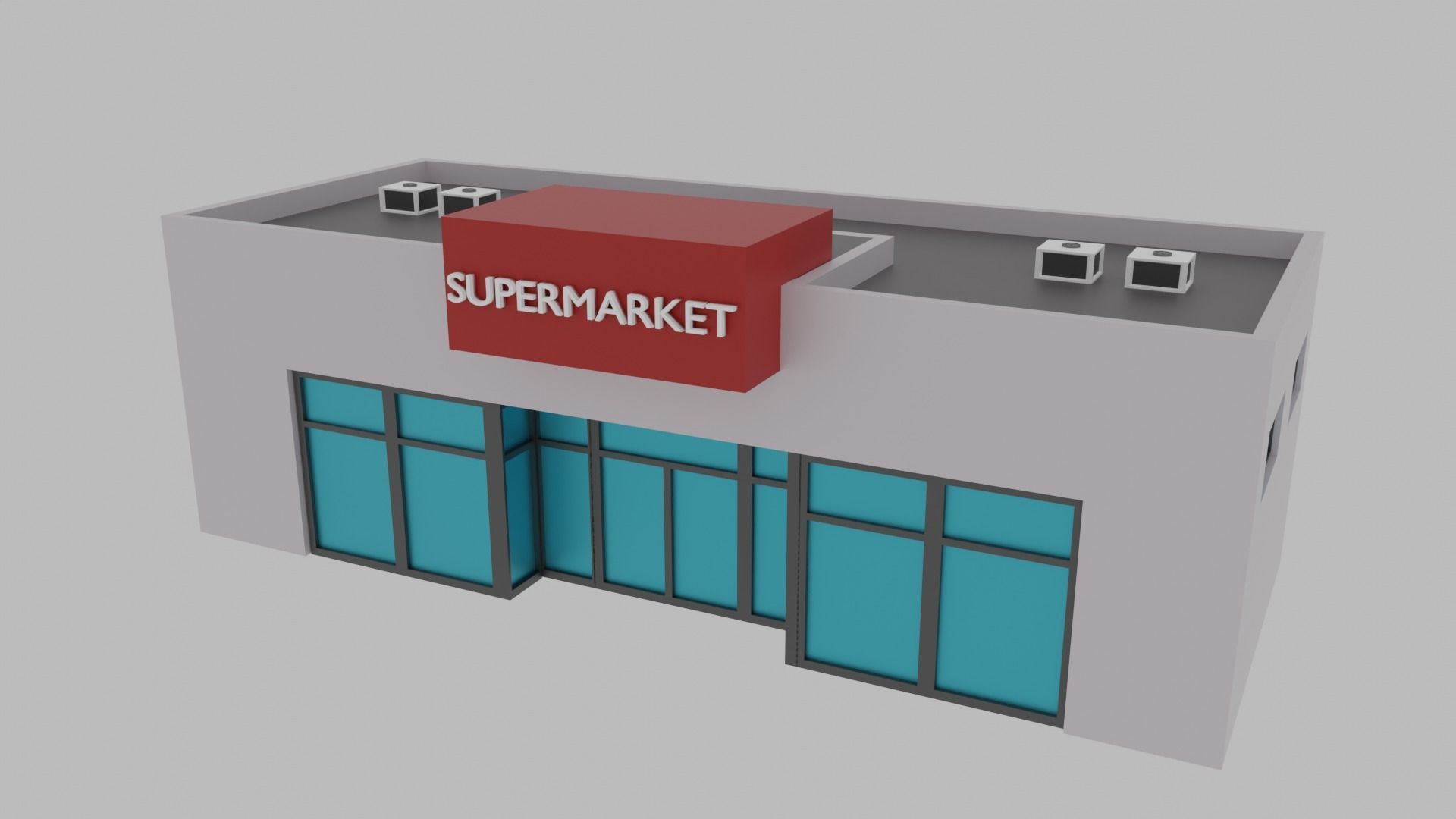 Low Poly  City Pack City Asset Game Ready City Pack 3D Model Low-poly 3D model_52