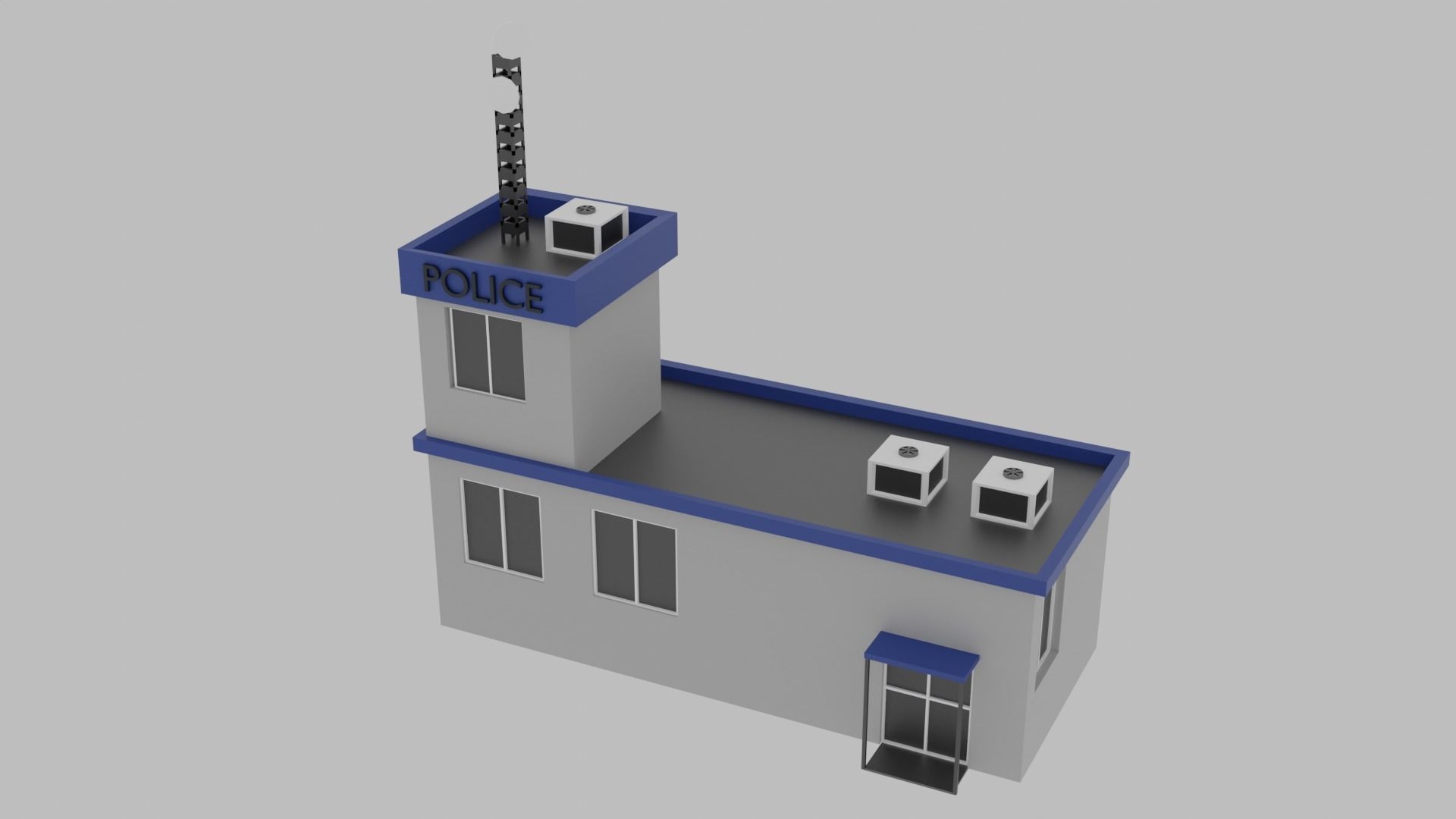 Low Poly  City Pack City Asset Game Ready City Pack 3D Model Low-poly 3D model_37