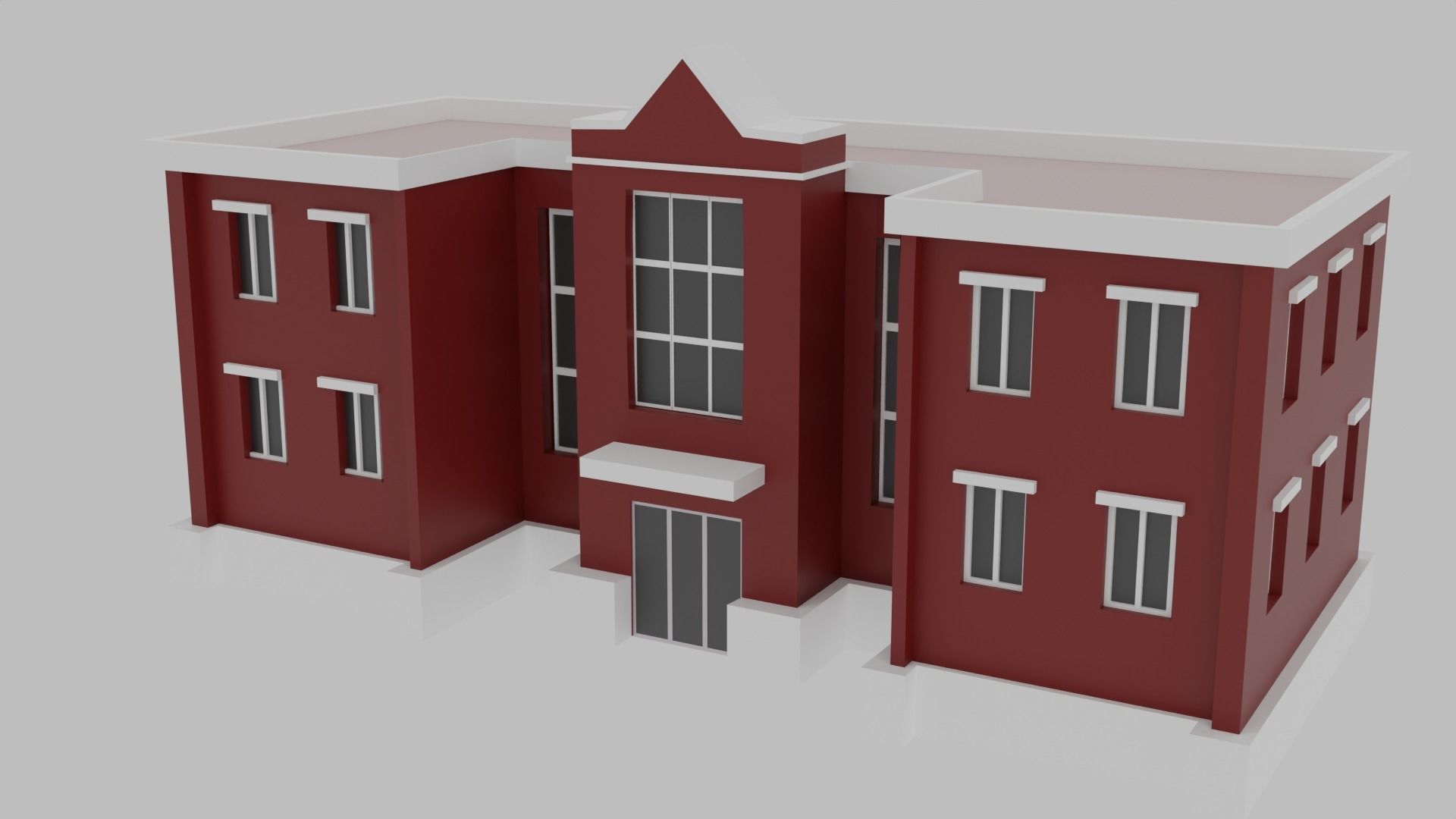 Low Poly  City Pack City Asset Game Ready City Pack 3D Model Low-poly 3D model_42