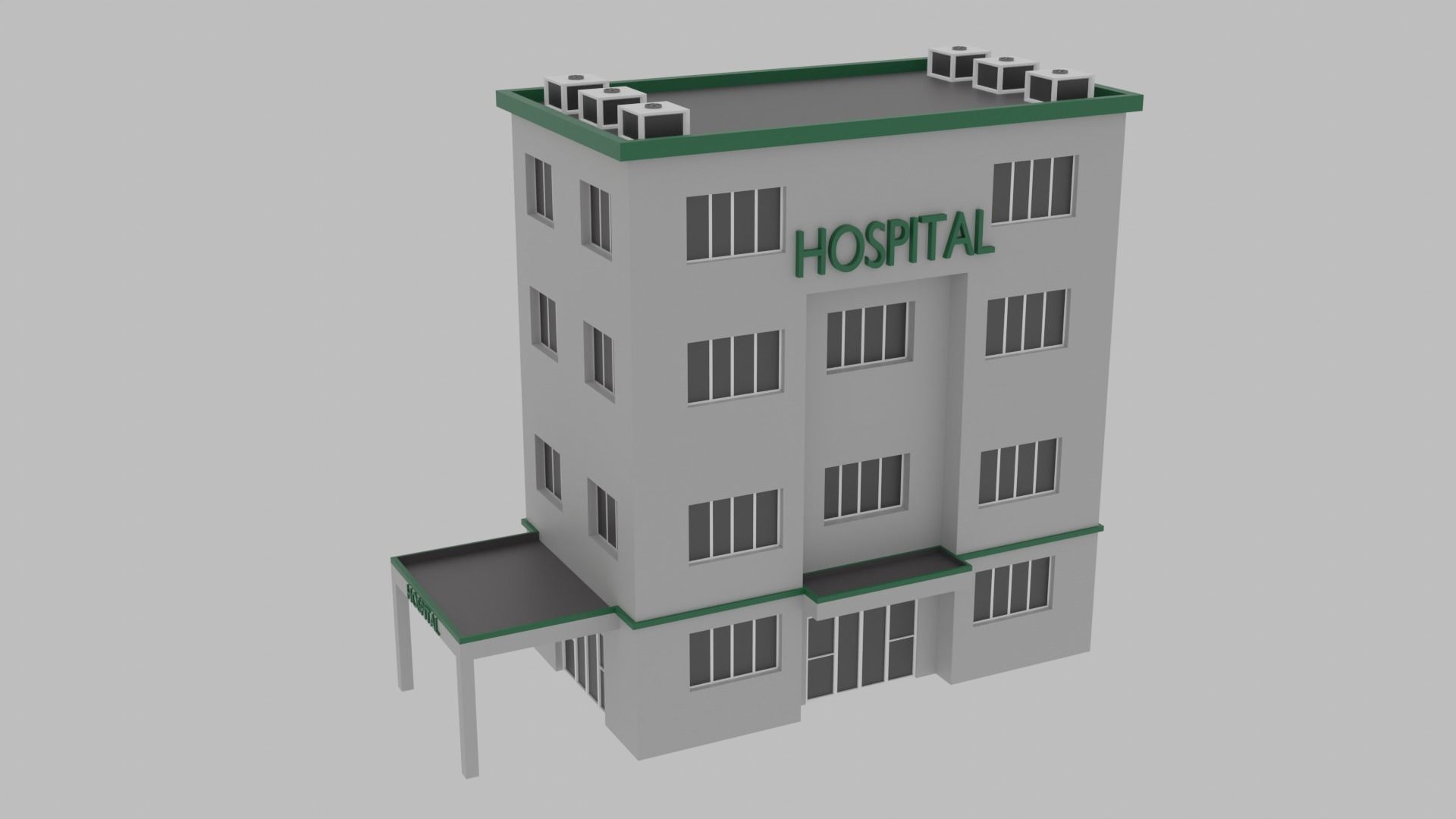 Low Poly  City Pack City Asset Game Ready City Pack 3D Model Low-poly 3D model_40