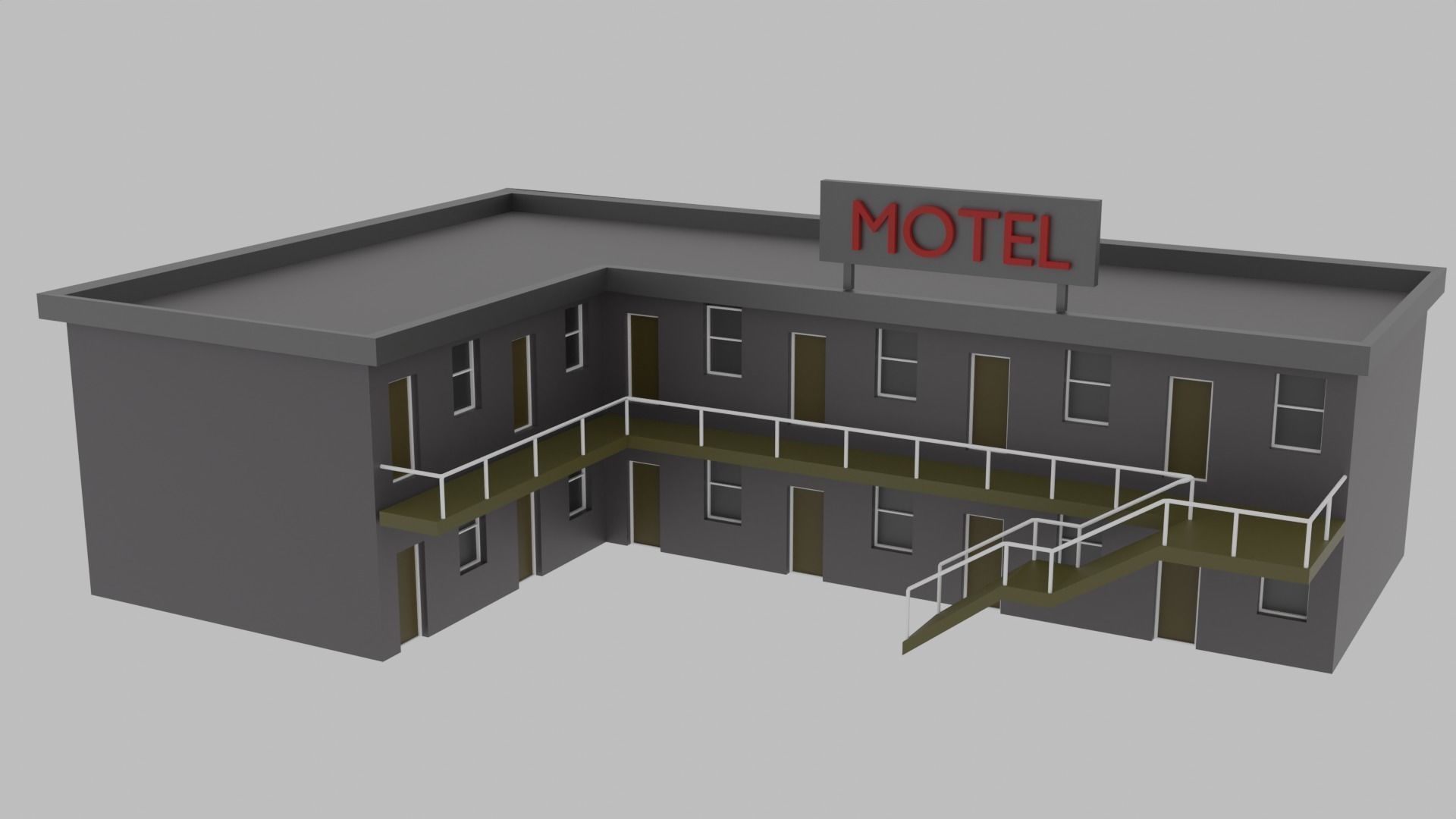 Low Poly  City Pack City Asset Game Ready City Pack 3D Model Low-poly 3D model_46