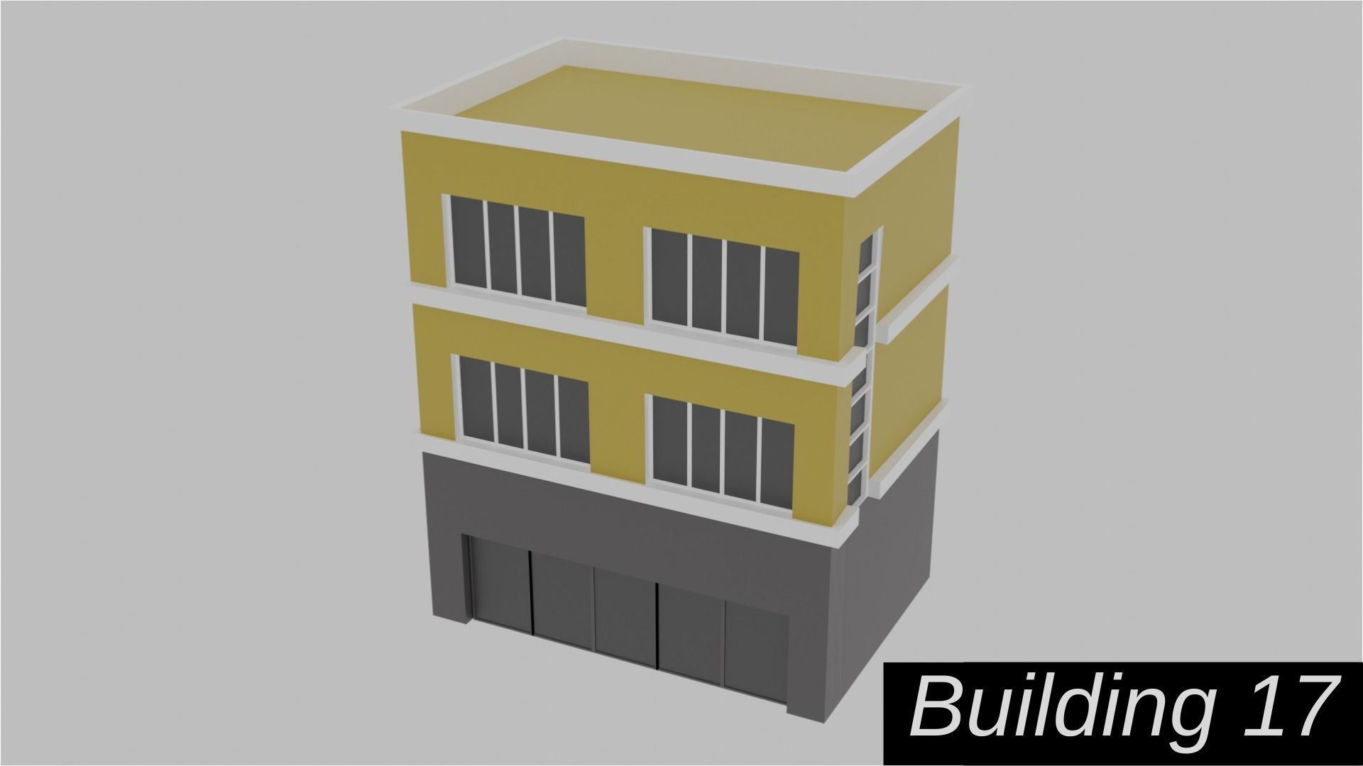 Low Poly  City Pack City Asset Game Ready City Pack 3D Model Low-poly 3D model_29
