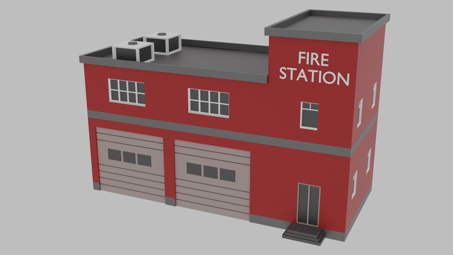 Low Poly  City Pack City Asset Game Ready City Pack 3D Model Low-poly 3D model_45