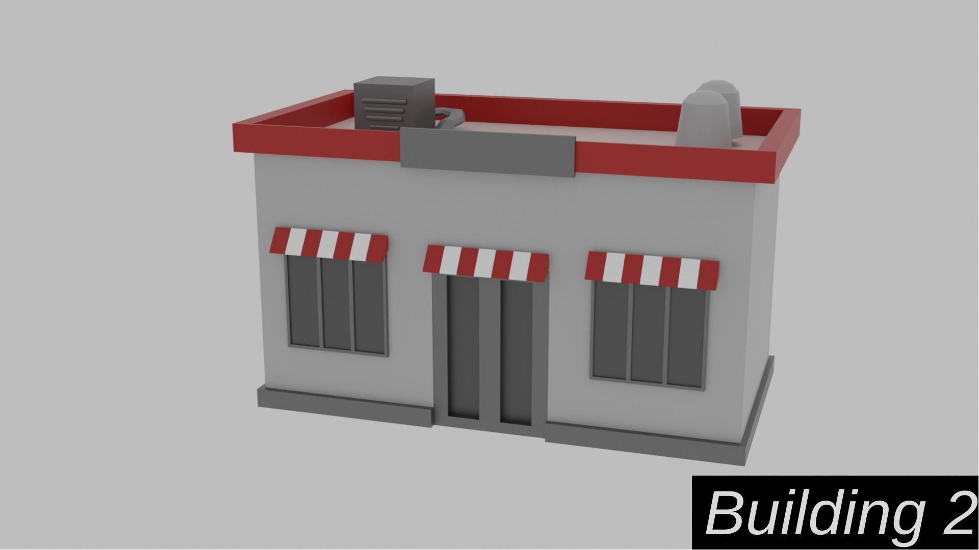 Low Poly  City Pack City Asset Game Ready City Pack 3D Model Low-poly 3D model_14