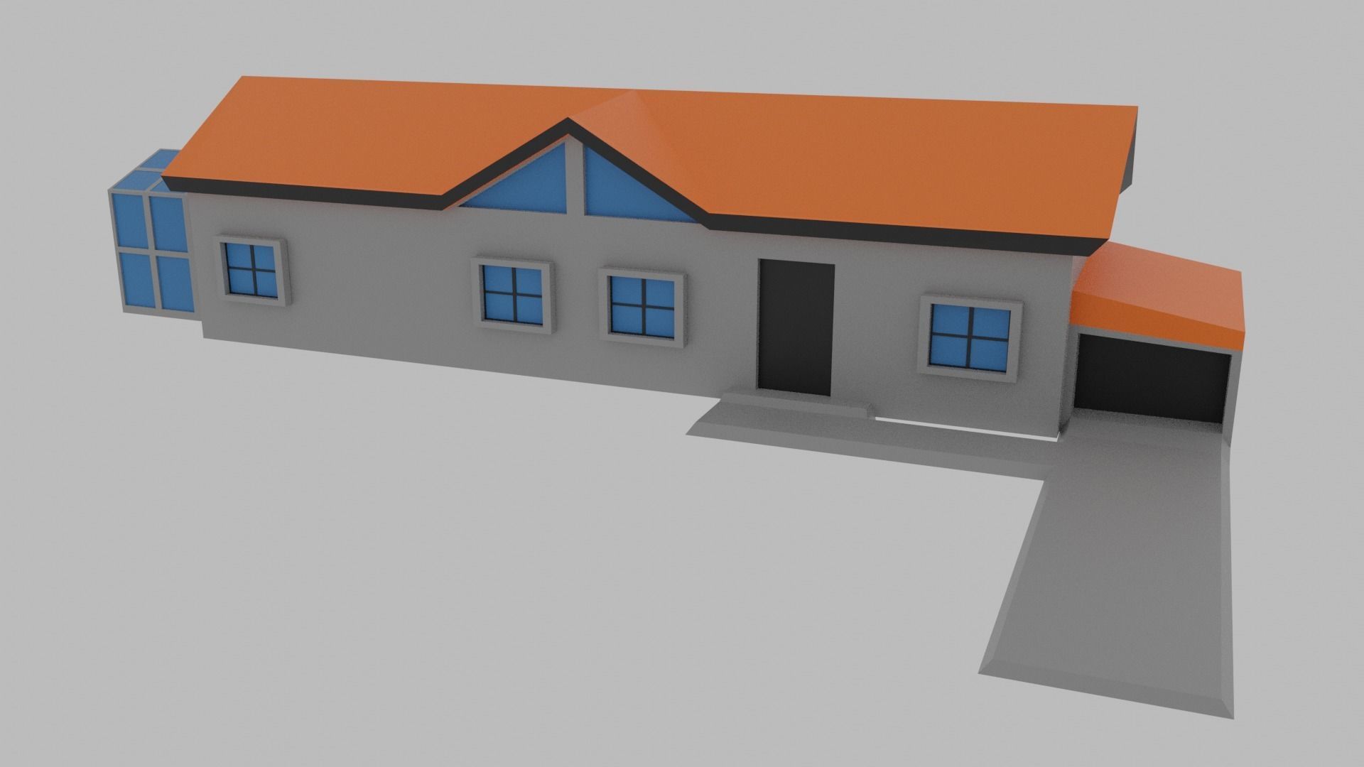 Low Poly  City Pack City Asset Game Ready City Pack 3D Model Low-poly 3D model_49