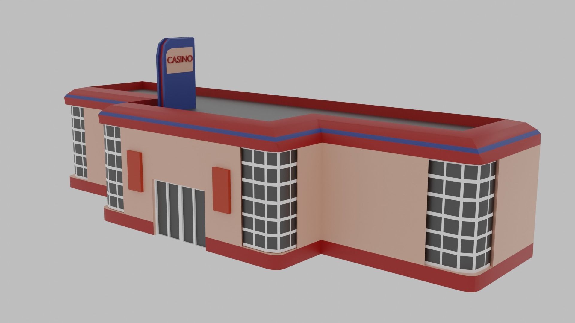 Low Poly  City Pack City Asset Game Ready City Pack 3D Model Low-poly 3D model_38