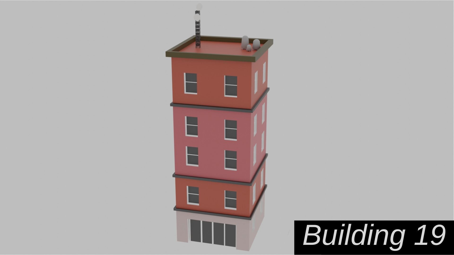 Low Poly  City Pack City Asset Game Ready City Pack 3D Model Low-poly 3D model_31