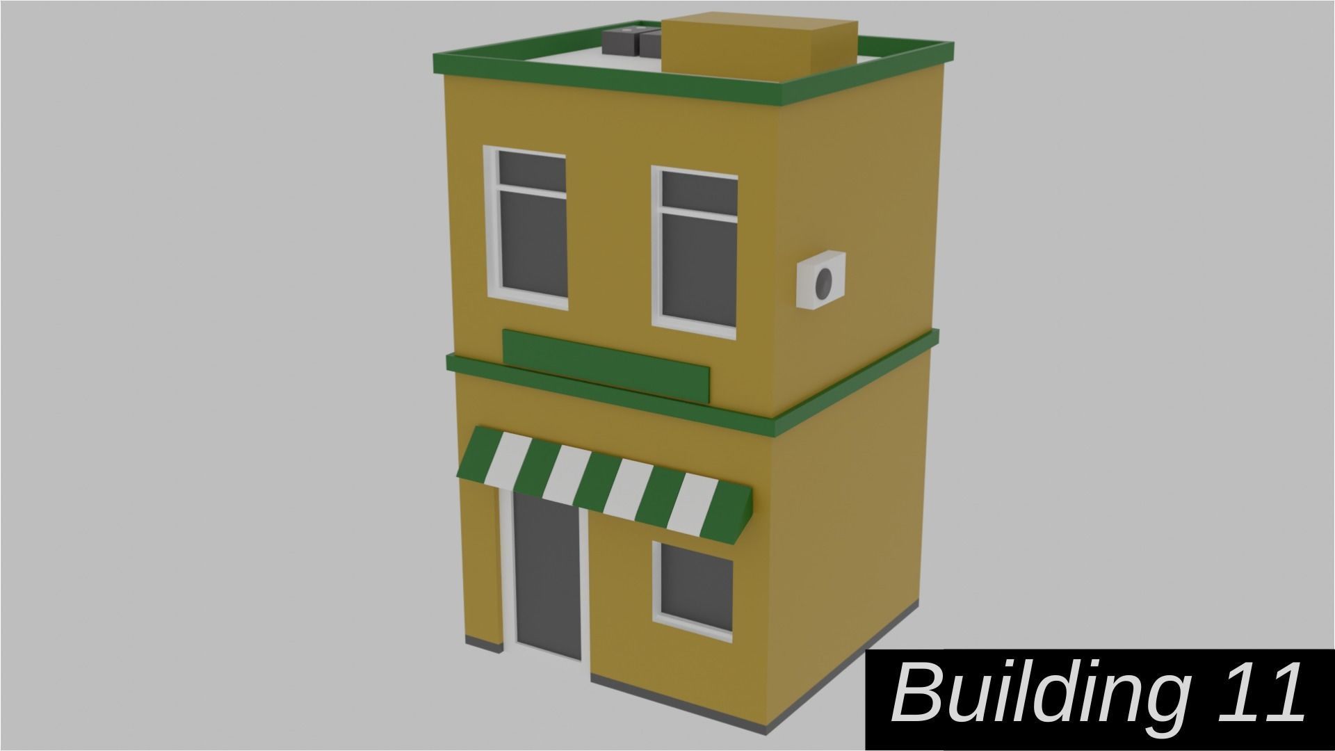 Low Poly  City Pack City Asset Game Ready City Pack 3D Model Low-poly 3D model_23