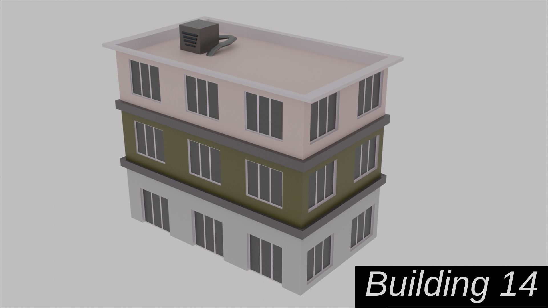 Low Poly  City Pack City Asset Game Ready City Pack 3D Model Low-poly 3D model_26
