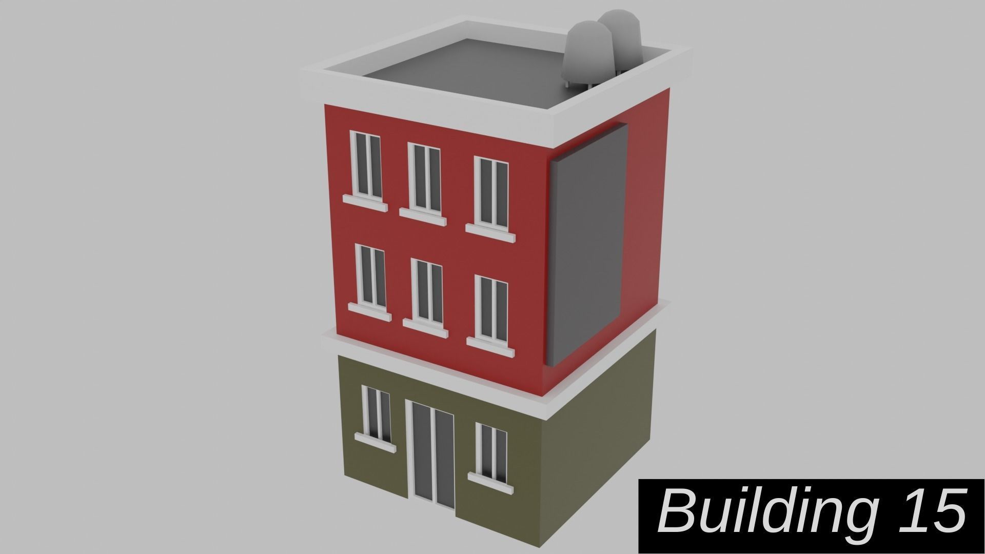 Low Poly  City Pack City Asset Game Ready City Pack 3D Model Low-poly 3D model_27