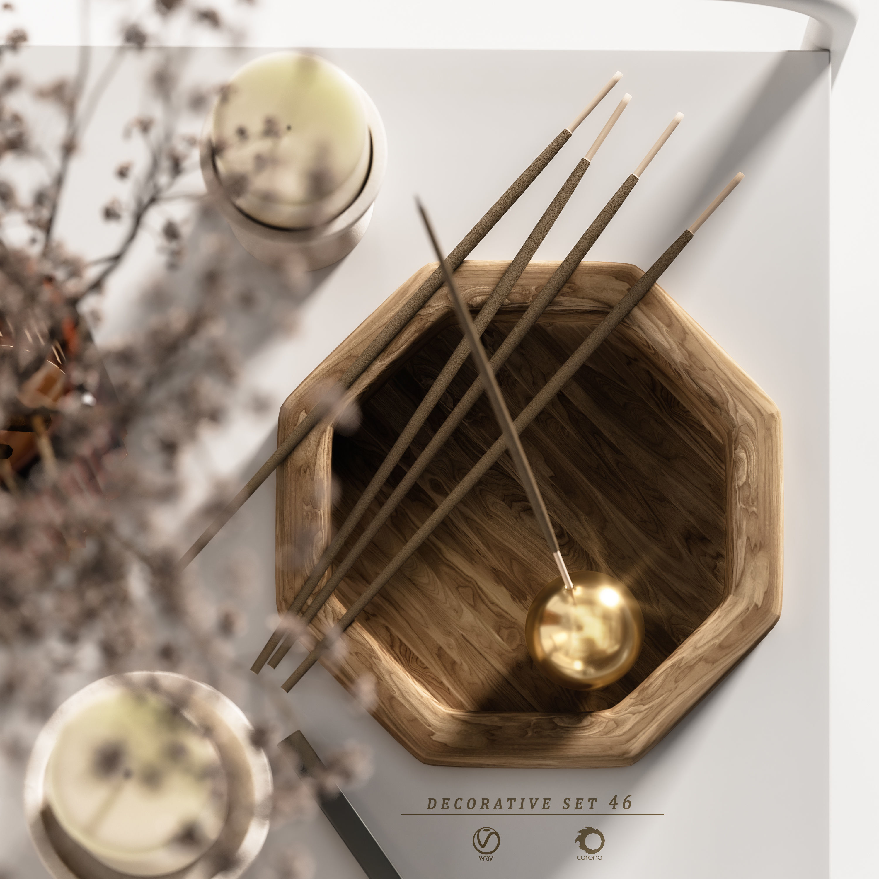 decorative set 46 3D model_3
