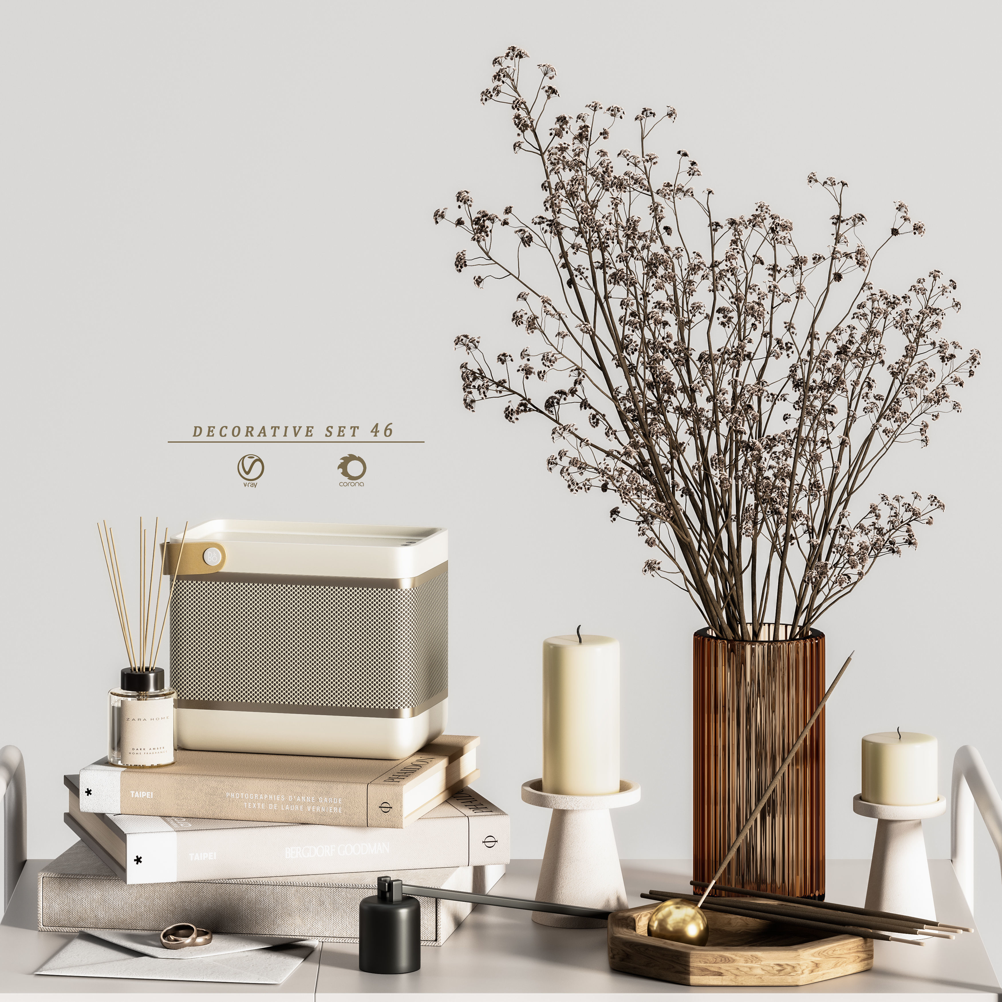 decorative set 46 3D model_1