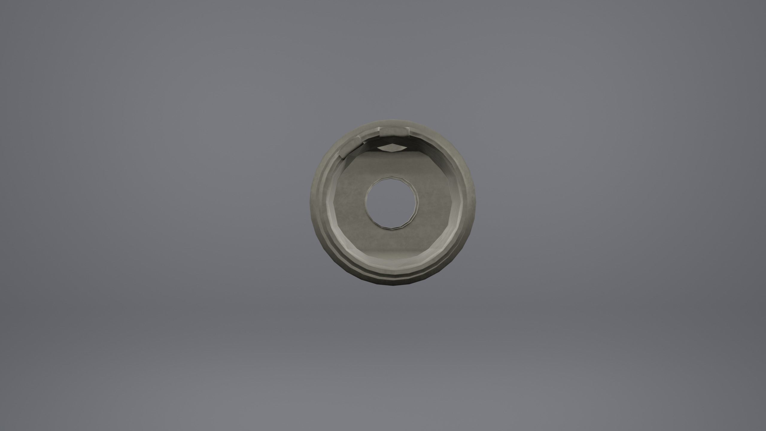 DTK-2 Zenit Muzzle Brake Compensator Low-poly 3D model_3