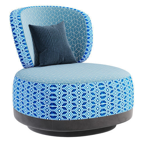  Juju small armchair by Edward Van Vliet 3D model