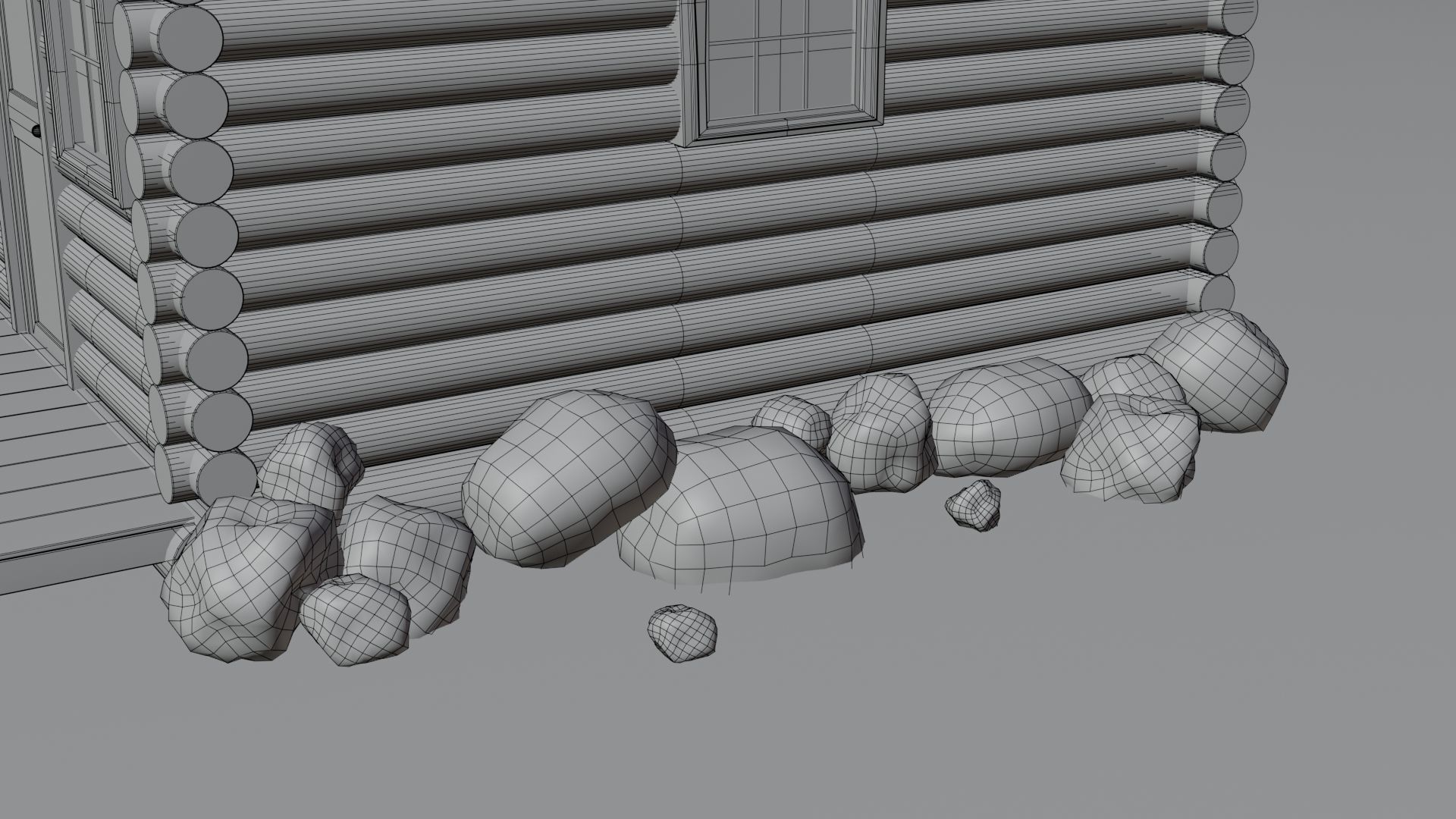 Abandoned House in Forest by Nikdox Low-poly 3D model_19