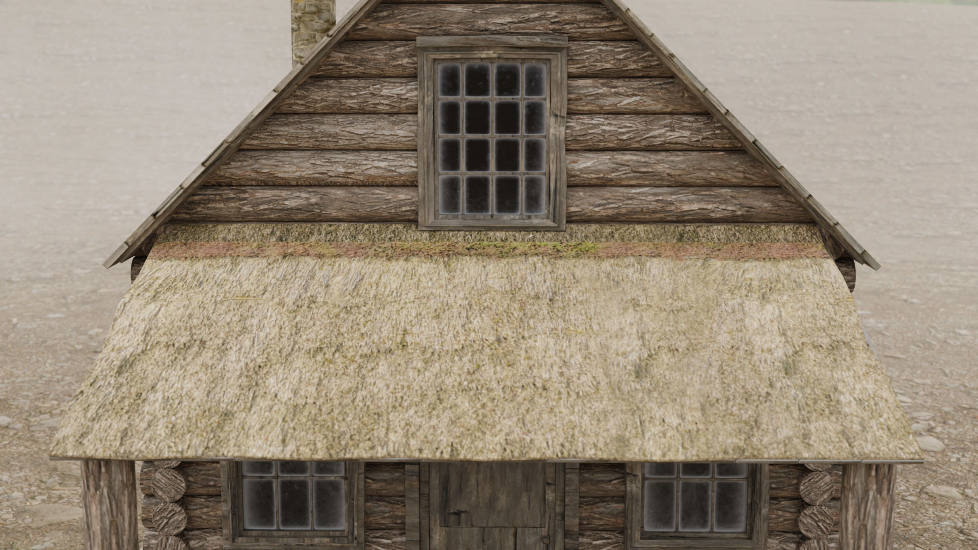 Abandoned House in Forest by Nikdox Low-poly 3D model_9