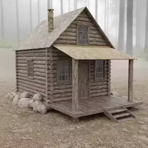 Abandoned House in Forest by Nikdox