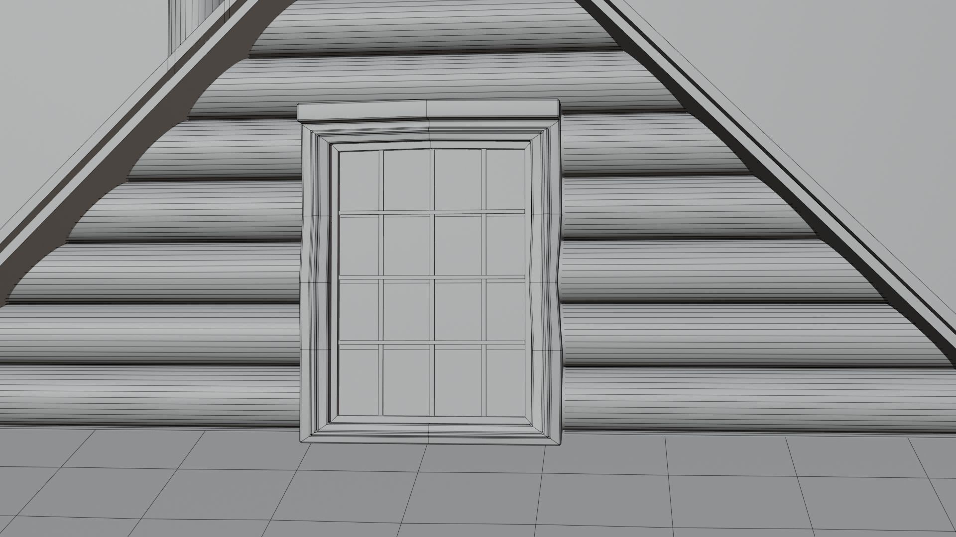 Abandoned House in Forest by Nikdox Low-poly 3D model_25