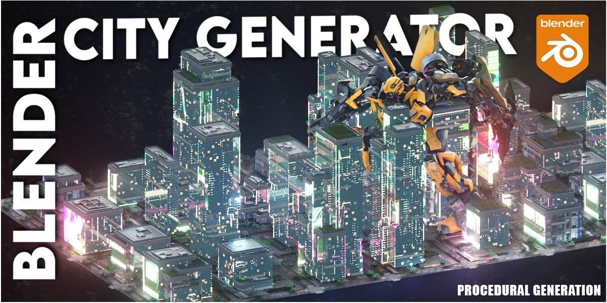 City Cityscape Street Sci-Fi Skyscraper City Building Pack 3D model_8