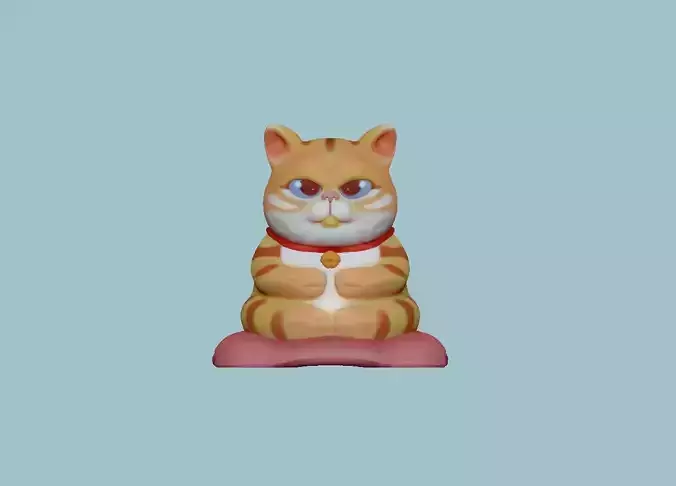 Japanese cat 3D model