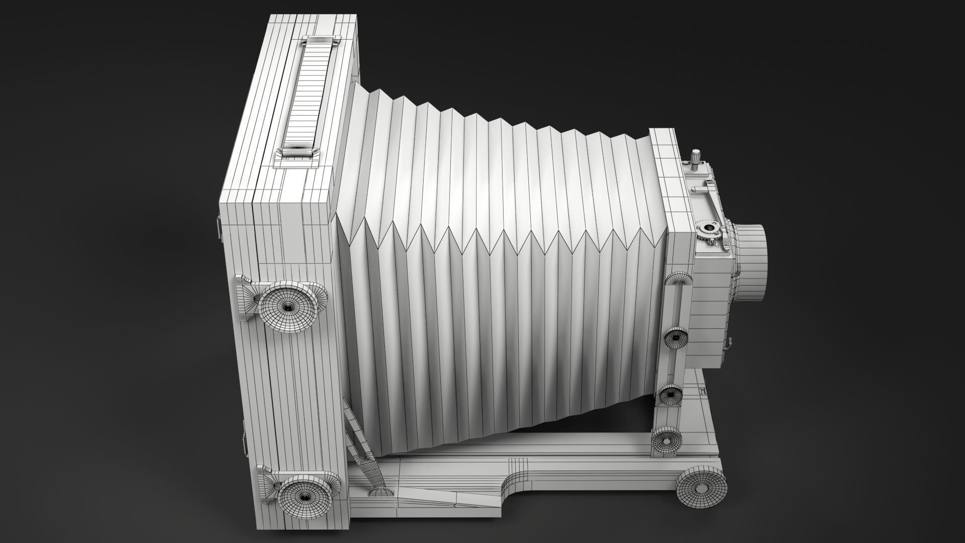 Victorian Camera Low-poly 3D model_15