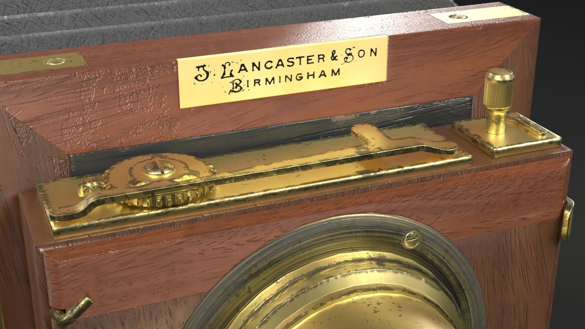 Victorian Camera Low-poly 3D model_9