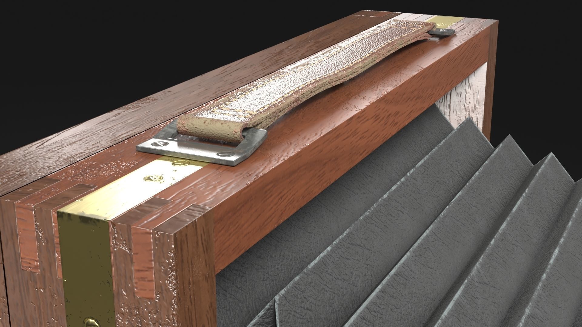 Victorian Camera Low-poly 3D model_11