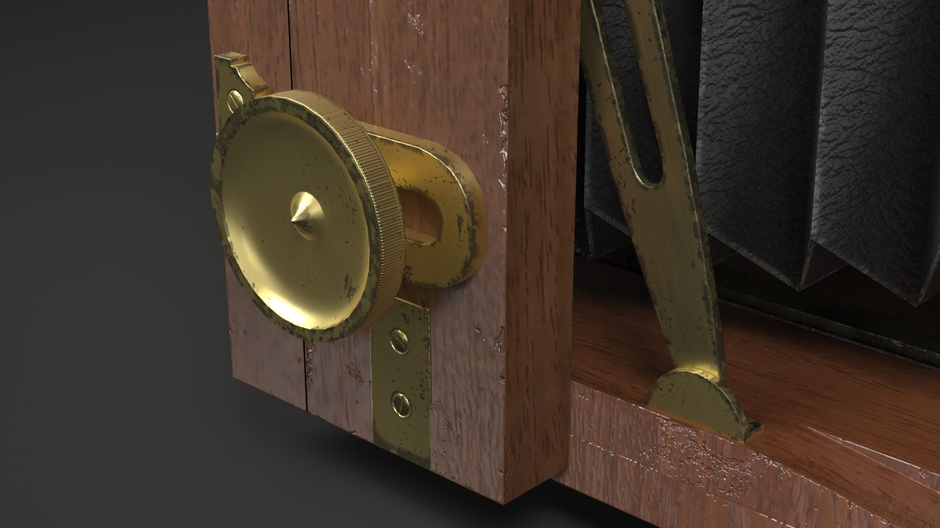 Victorian Camera Low-poly 3D model_10