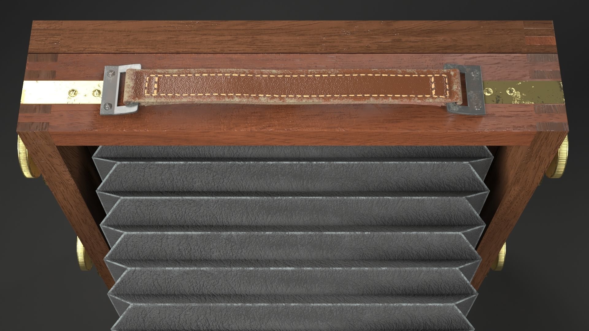 Victorian Camera Low-poly 3D model_13