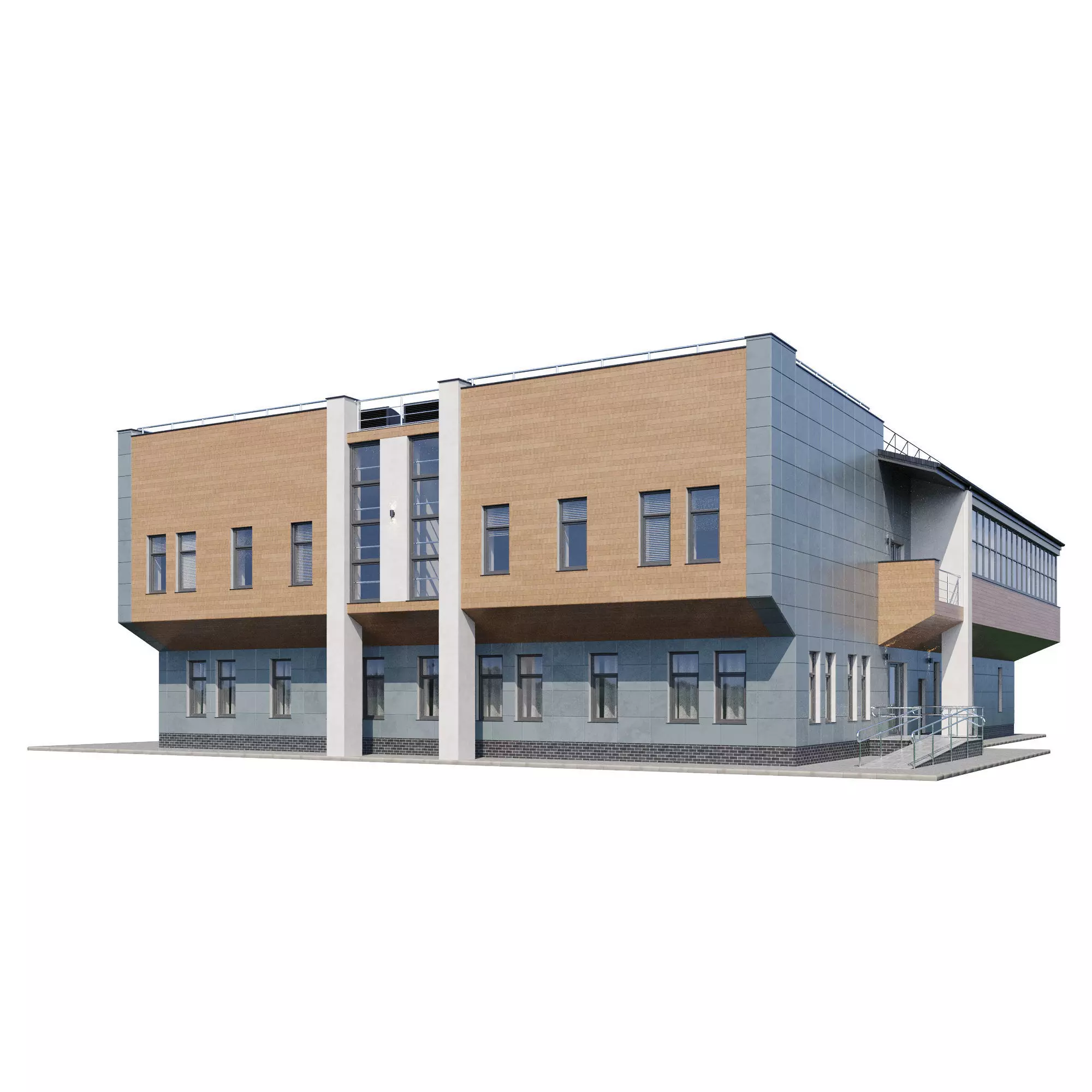 Administration building V1 3D model