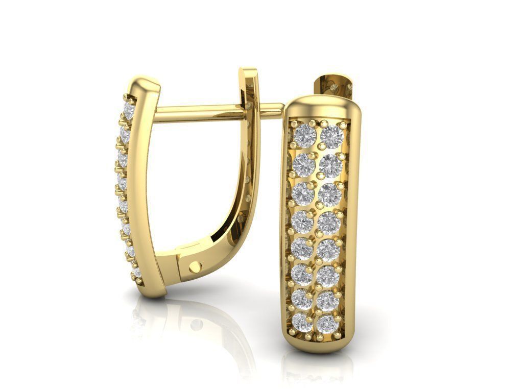 Earrings 3D print model_2