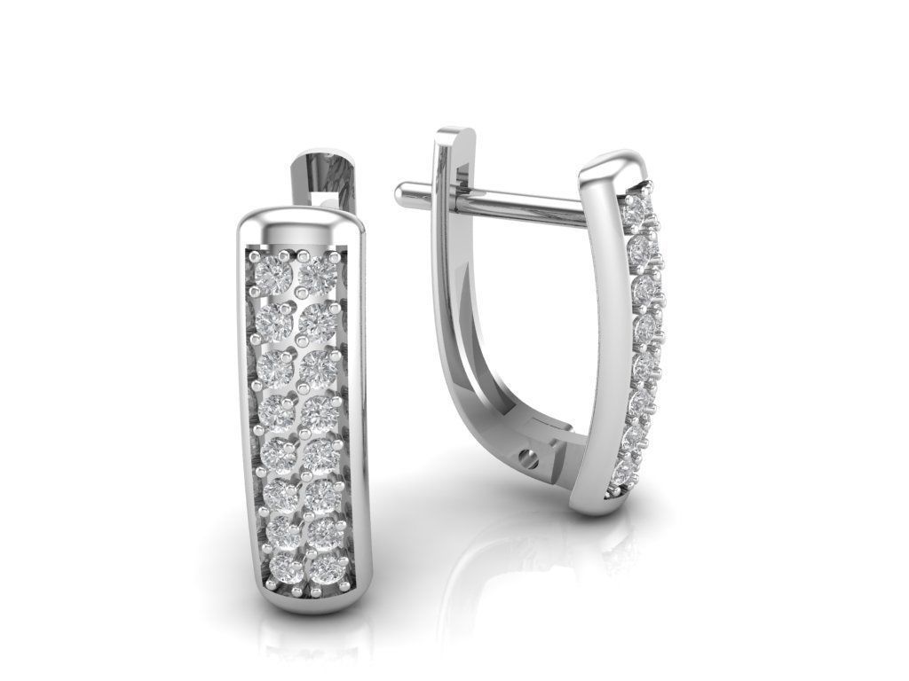 Earrings 3D print model_4