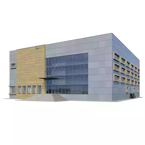 Administration building V2 3D model