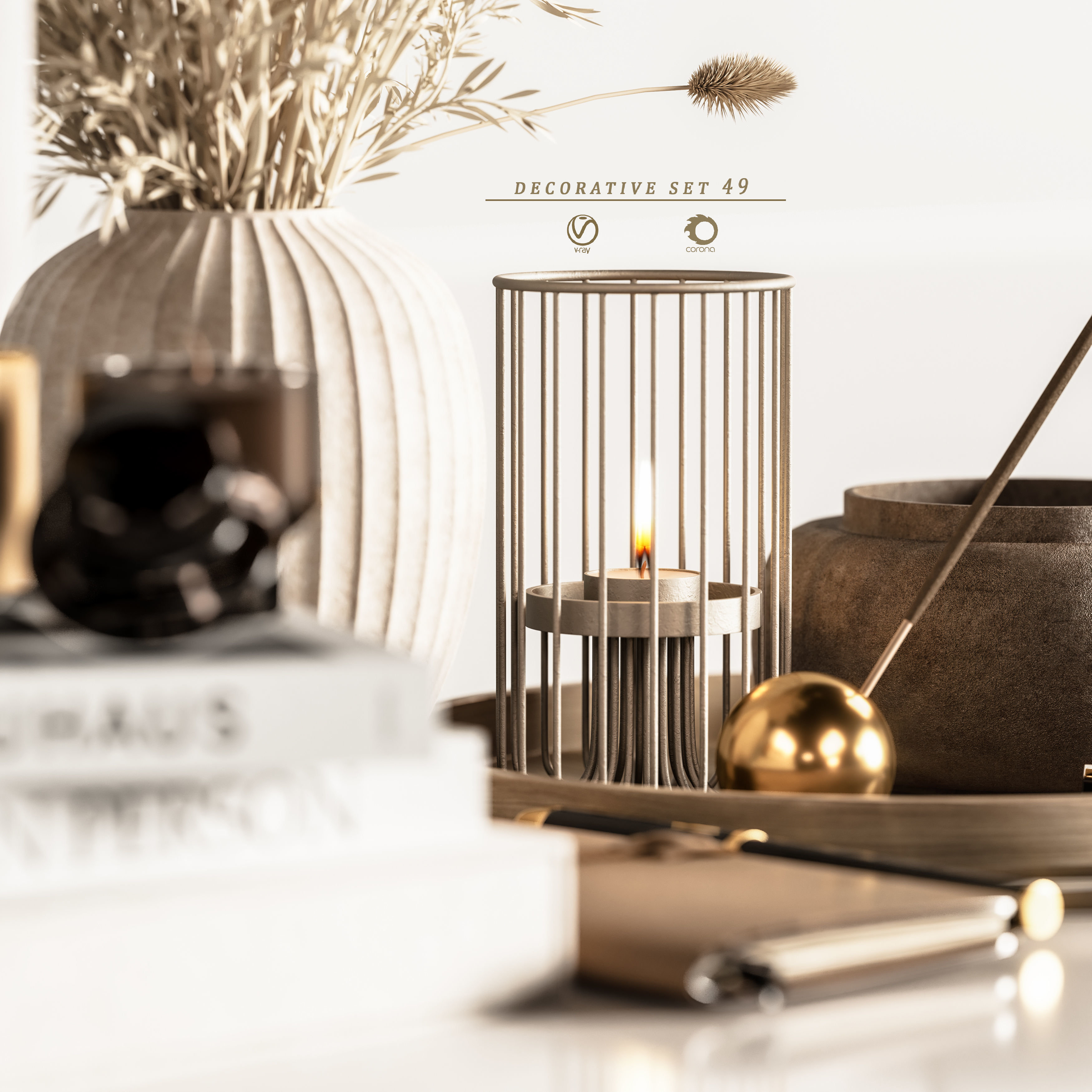 decorative set 49 3D model_4