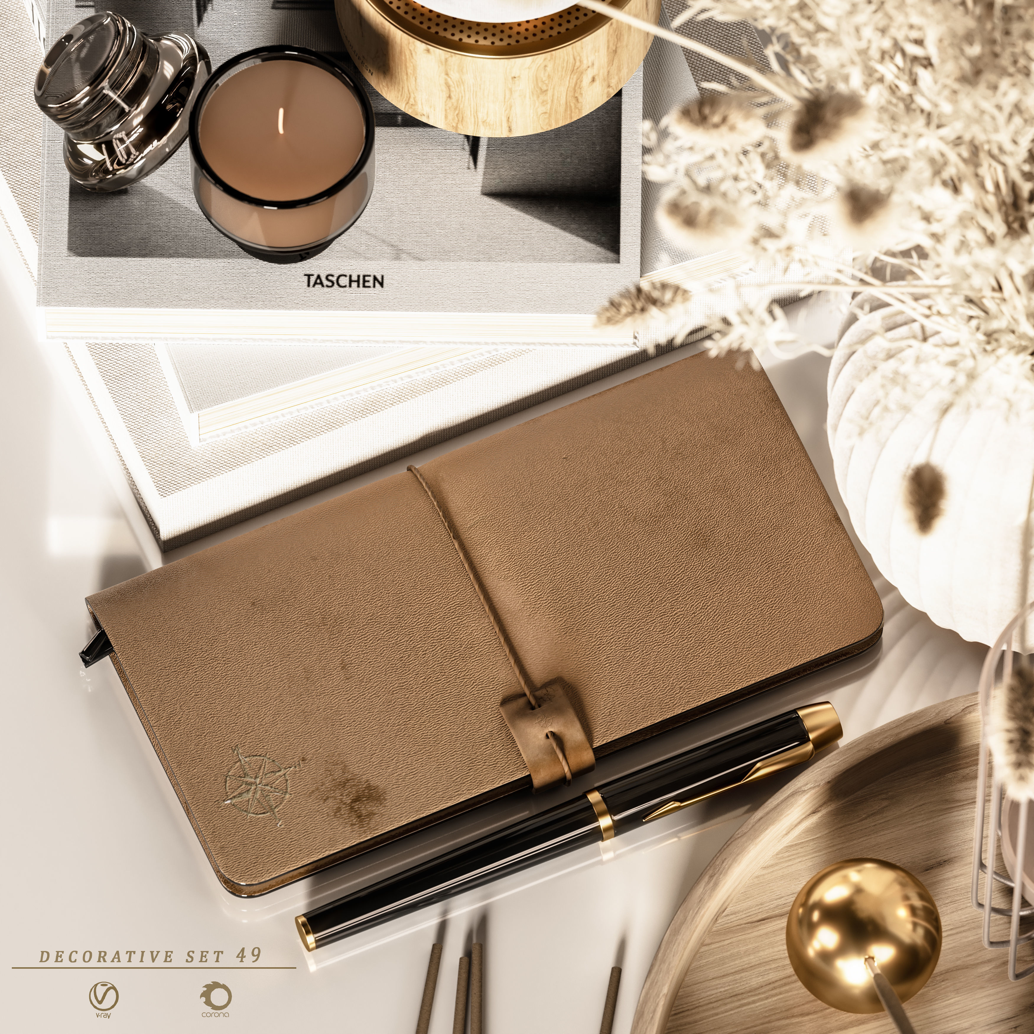 decorative set 49 3D model_2