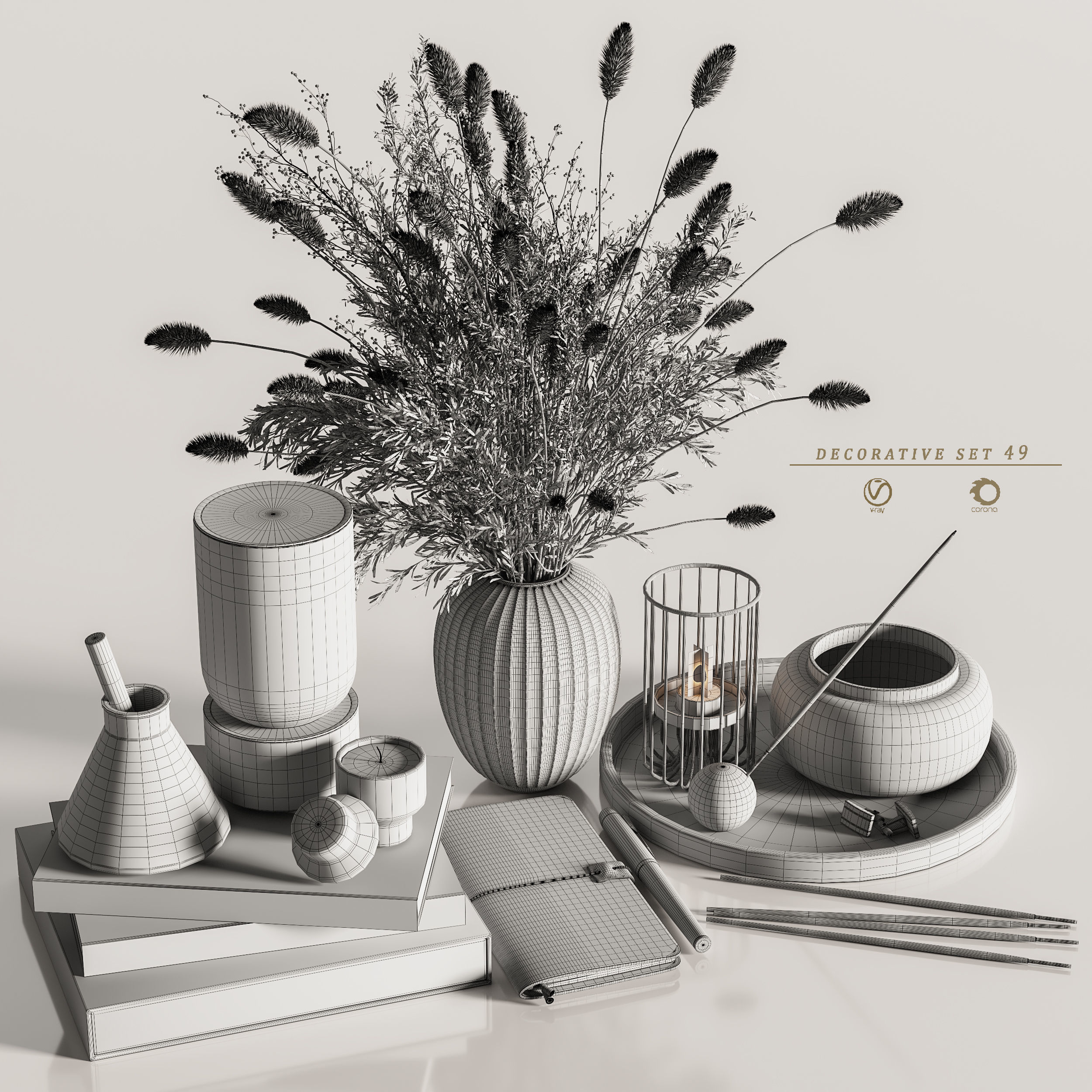 decorative set 49 3D model_6