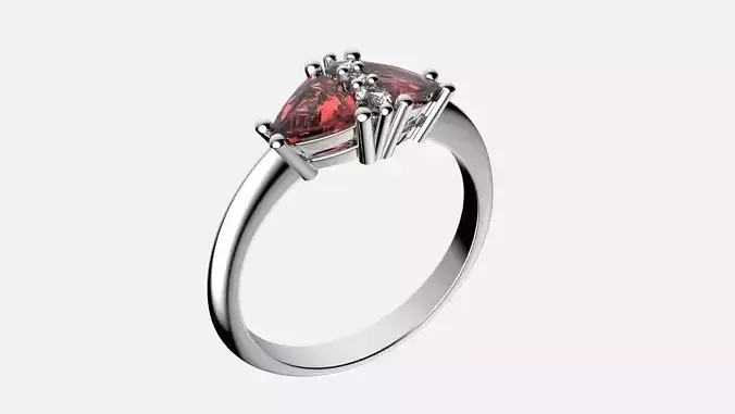 Isabella Jewelry Diamond Ring 3dm 3D print model 3D print model 3D print model