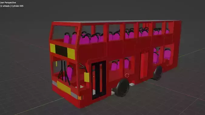 route U4 bus 3d model