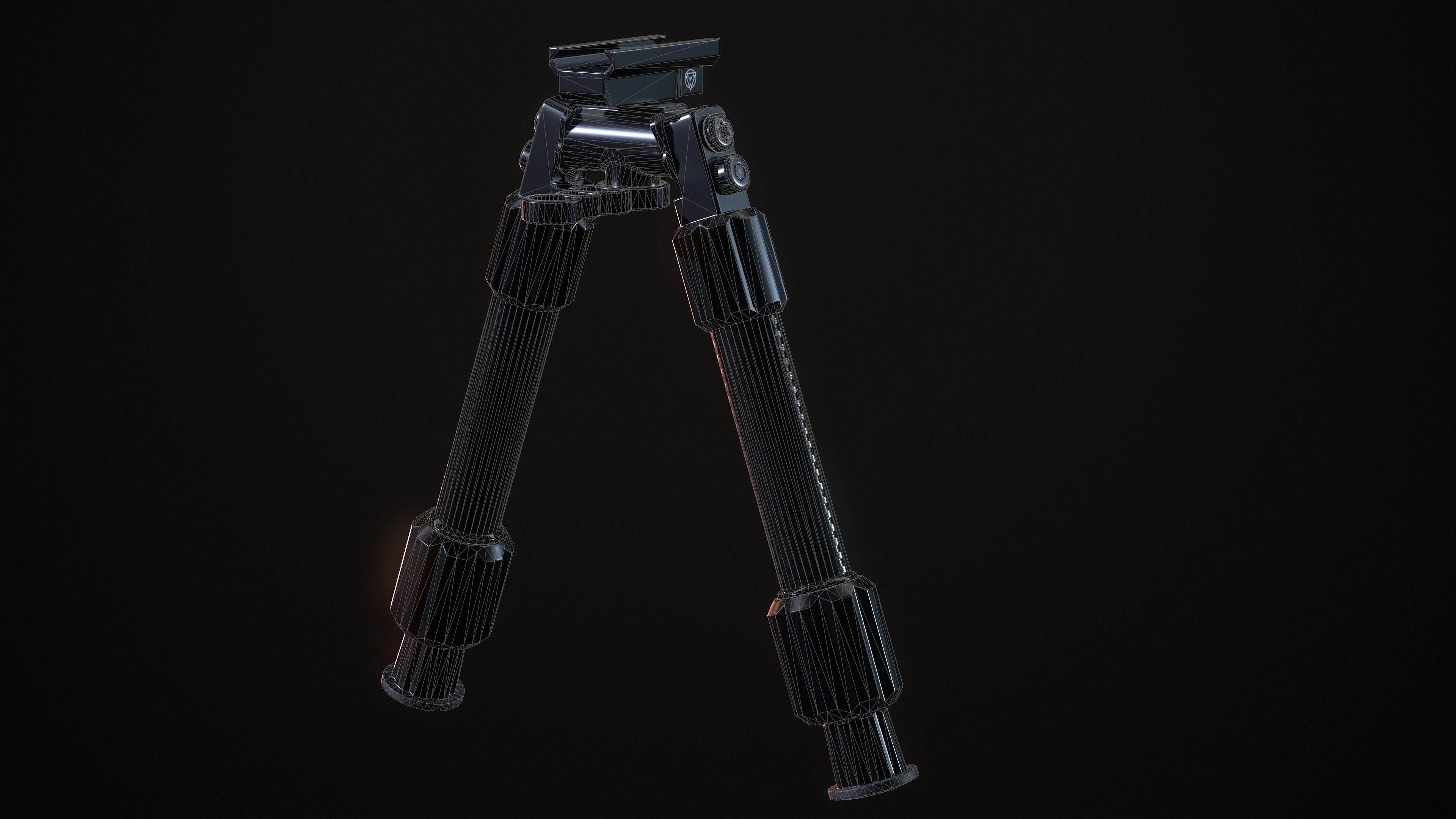 Multi Caliber Sniper Rifle Low-poly 3D model_26