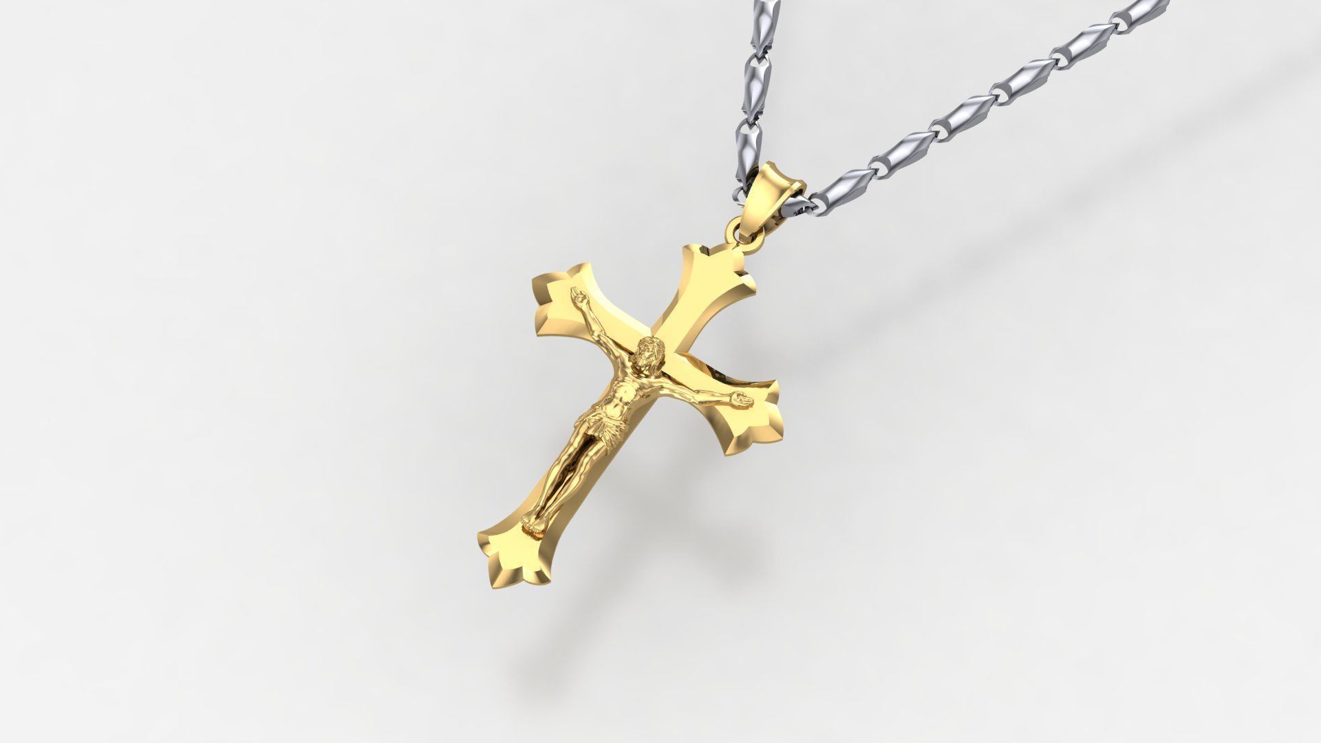 Cross Jesus simple D6 3D print model_5