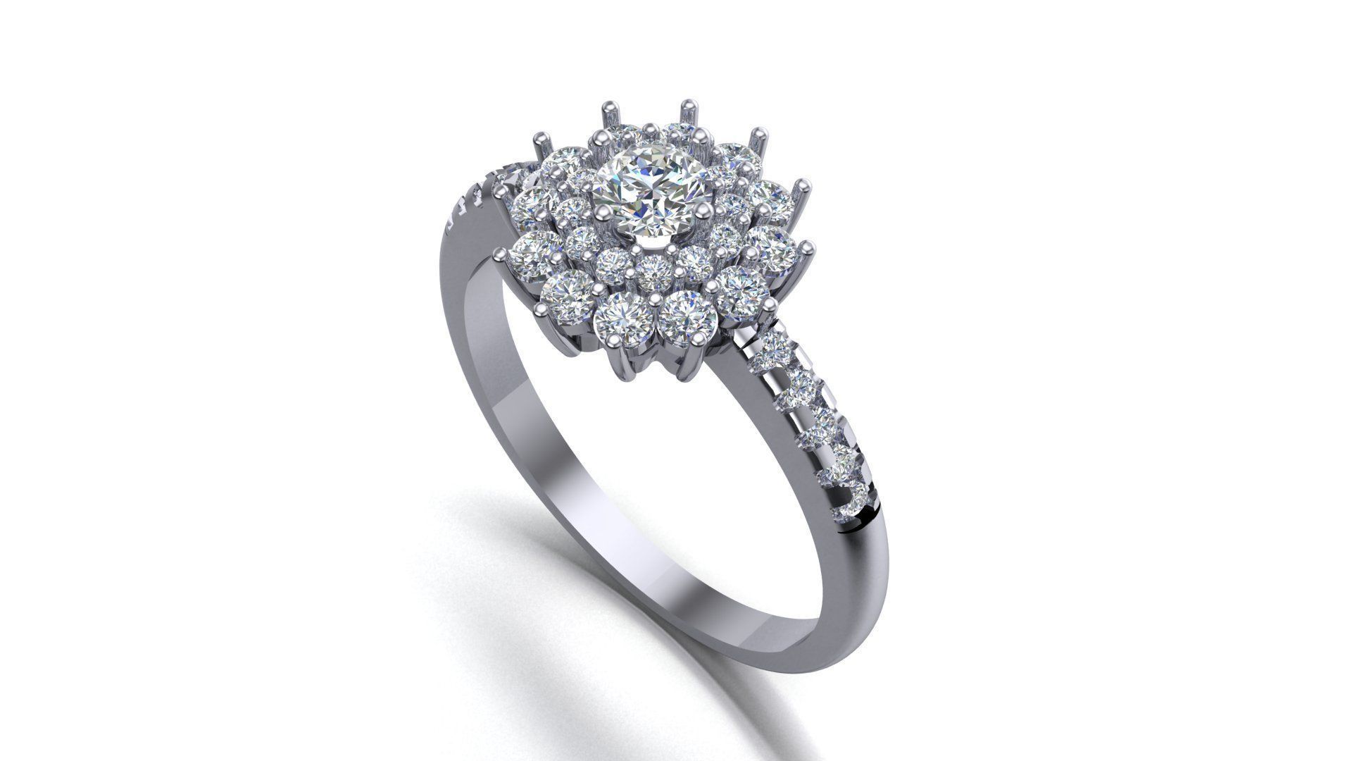 Diamond Ring 3d model printable model 3D print model_2