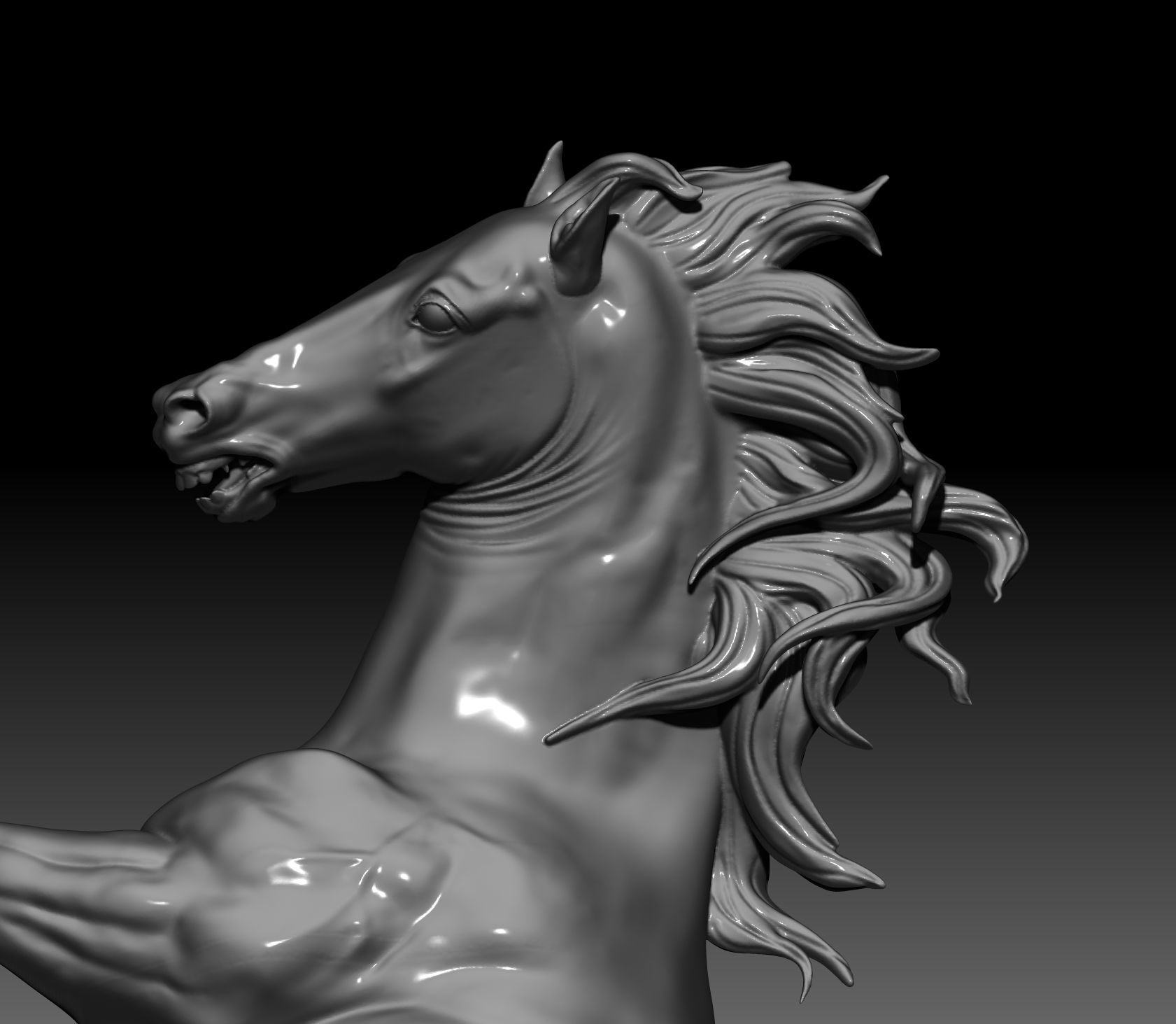 horse 3d model 3D print model 3D print model_10