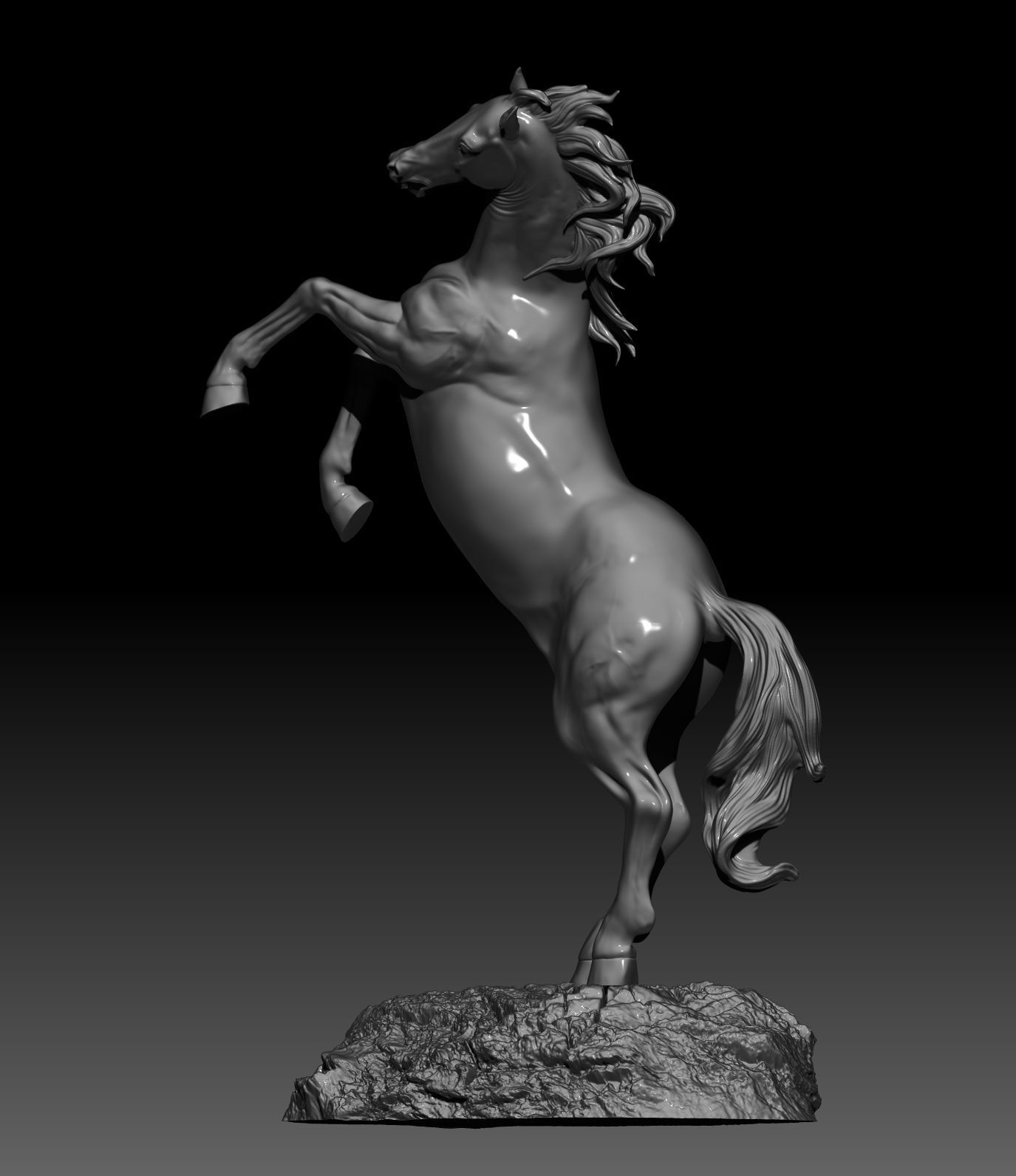 horse 3d model 3D print model 3D print model_1