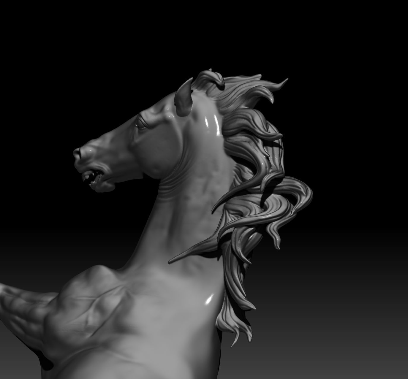 horse 3d model 3D print model 3D print model_9