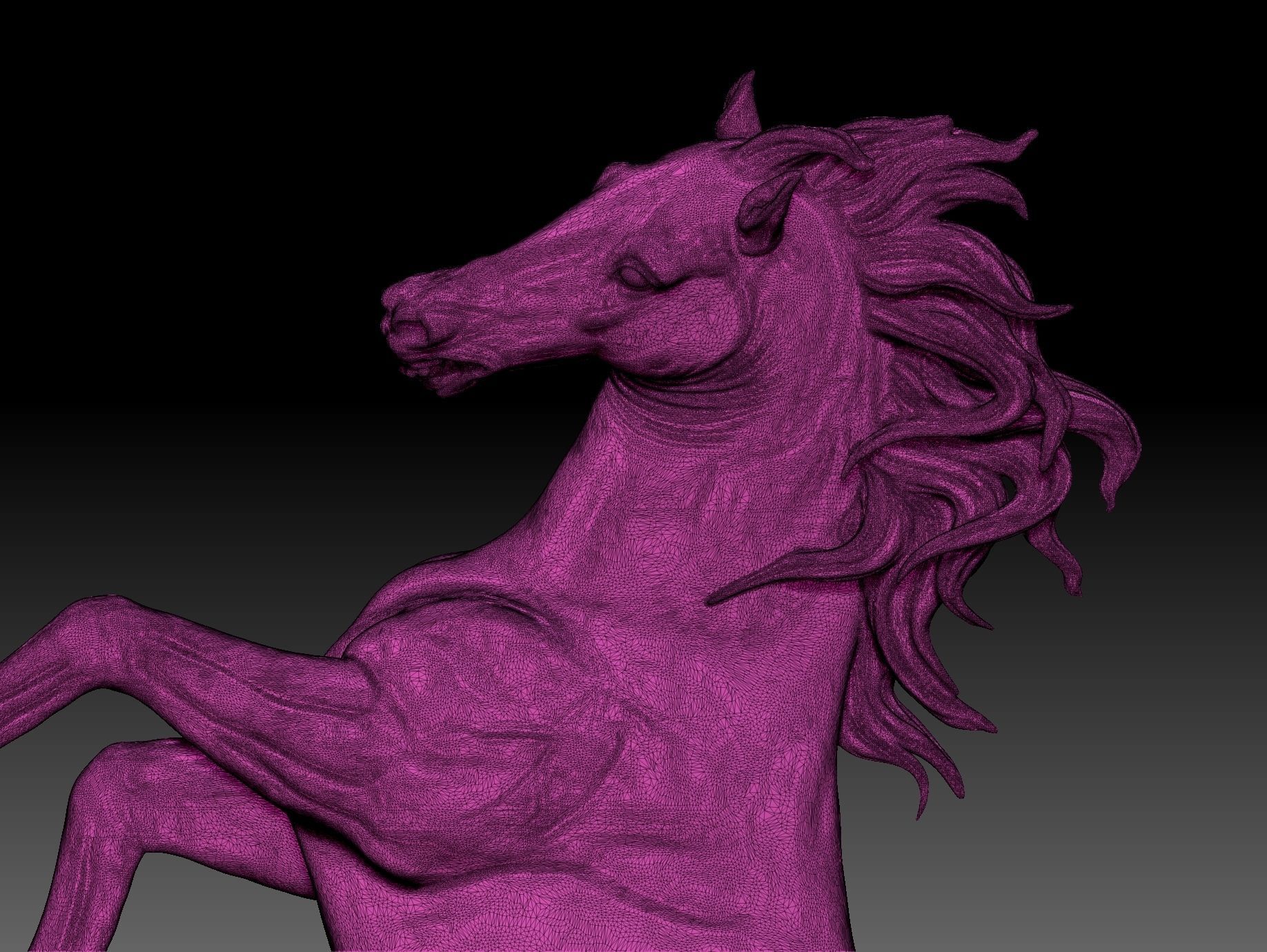 horse 3d model 3D print model 3D print model_14