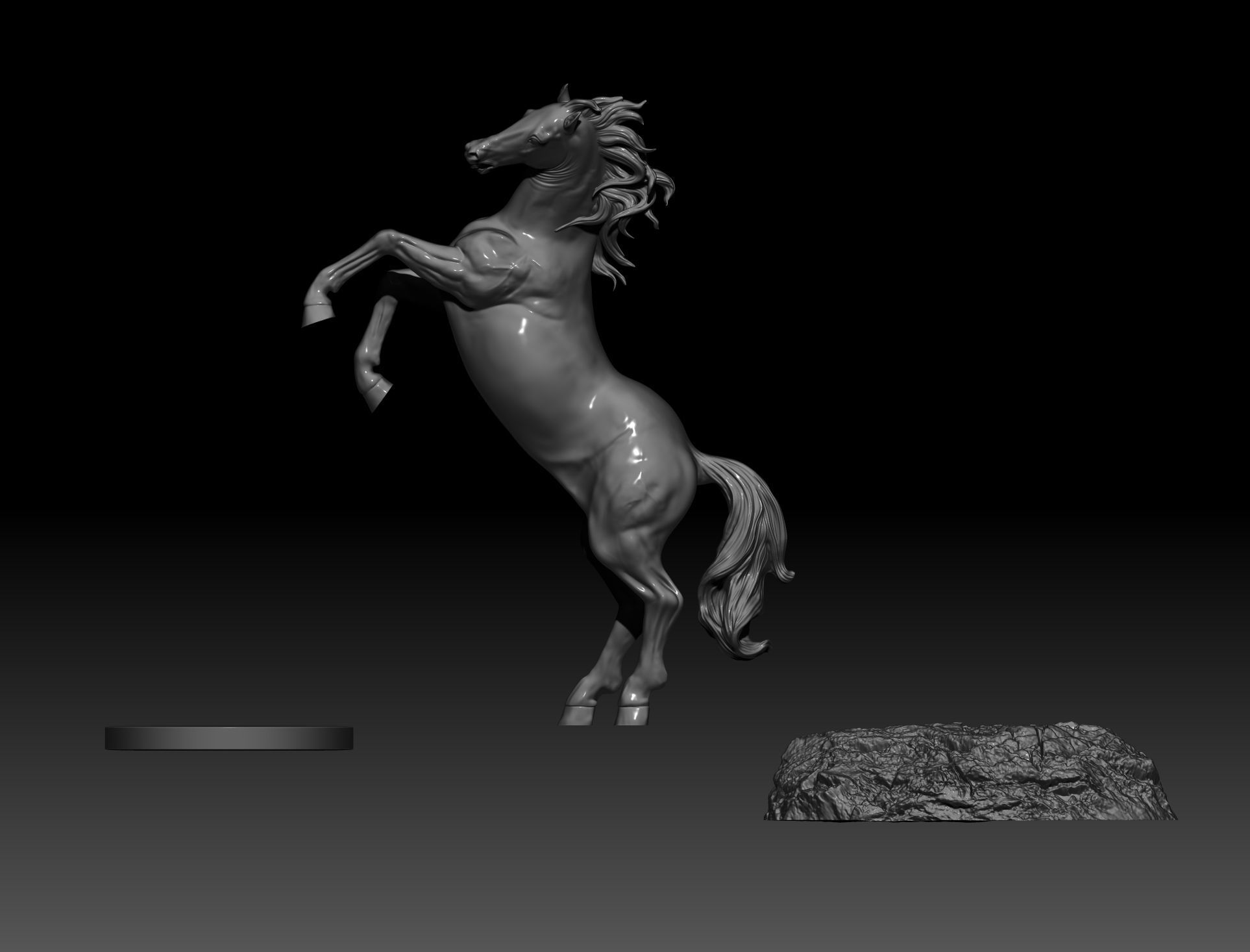 horse 3d model 3D print model 3D print model_13
