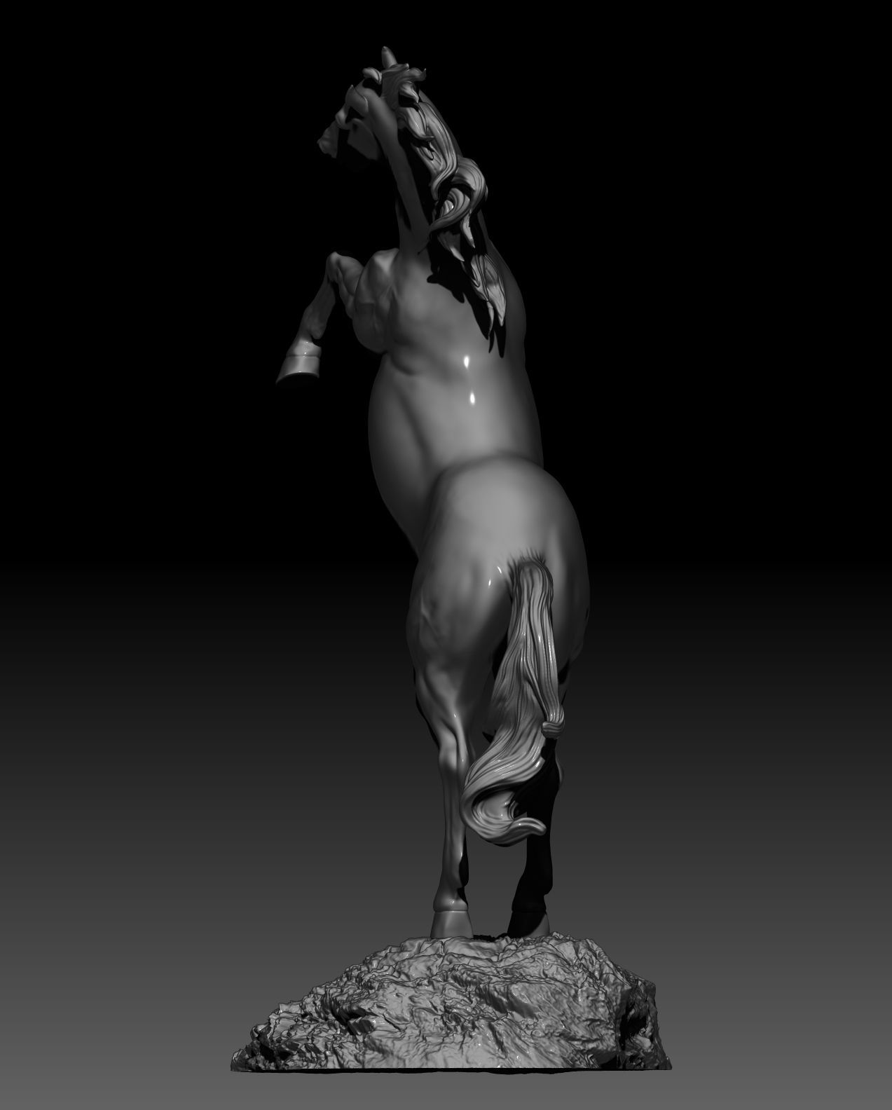 horse 3d model 3D print model 3D print model_2