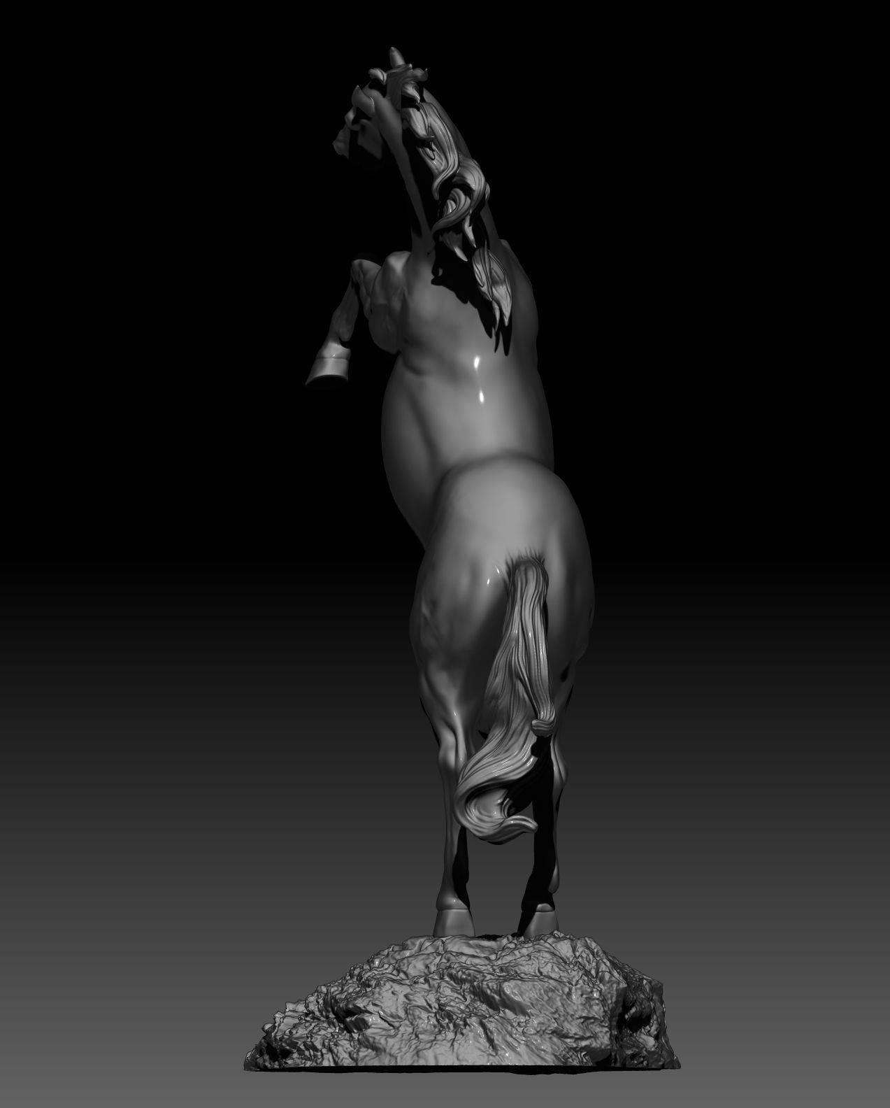 horse 3d model 3D print model 3D print model_3